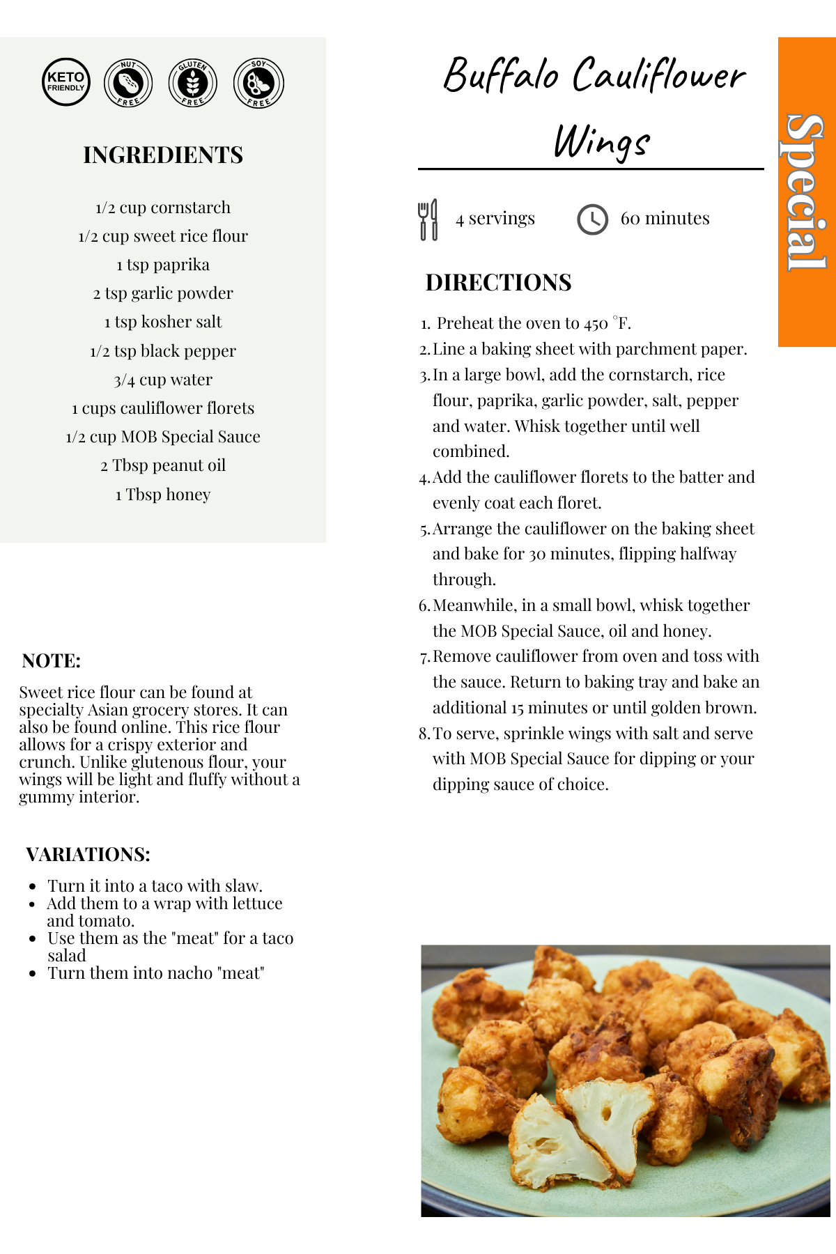 Buffalo Cauliflower Wings