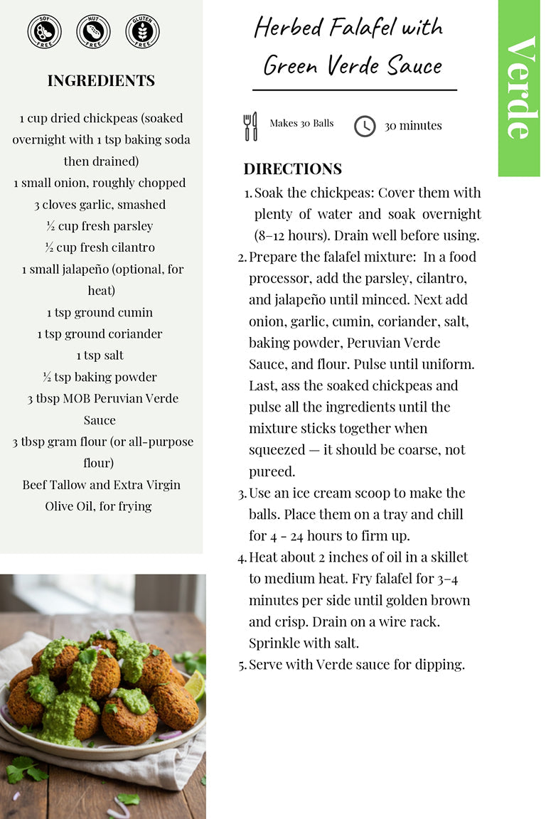 Herbed Falafel with Verde