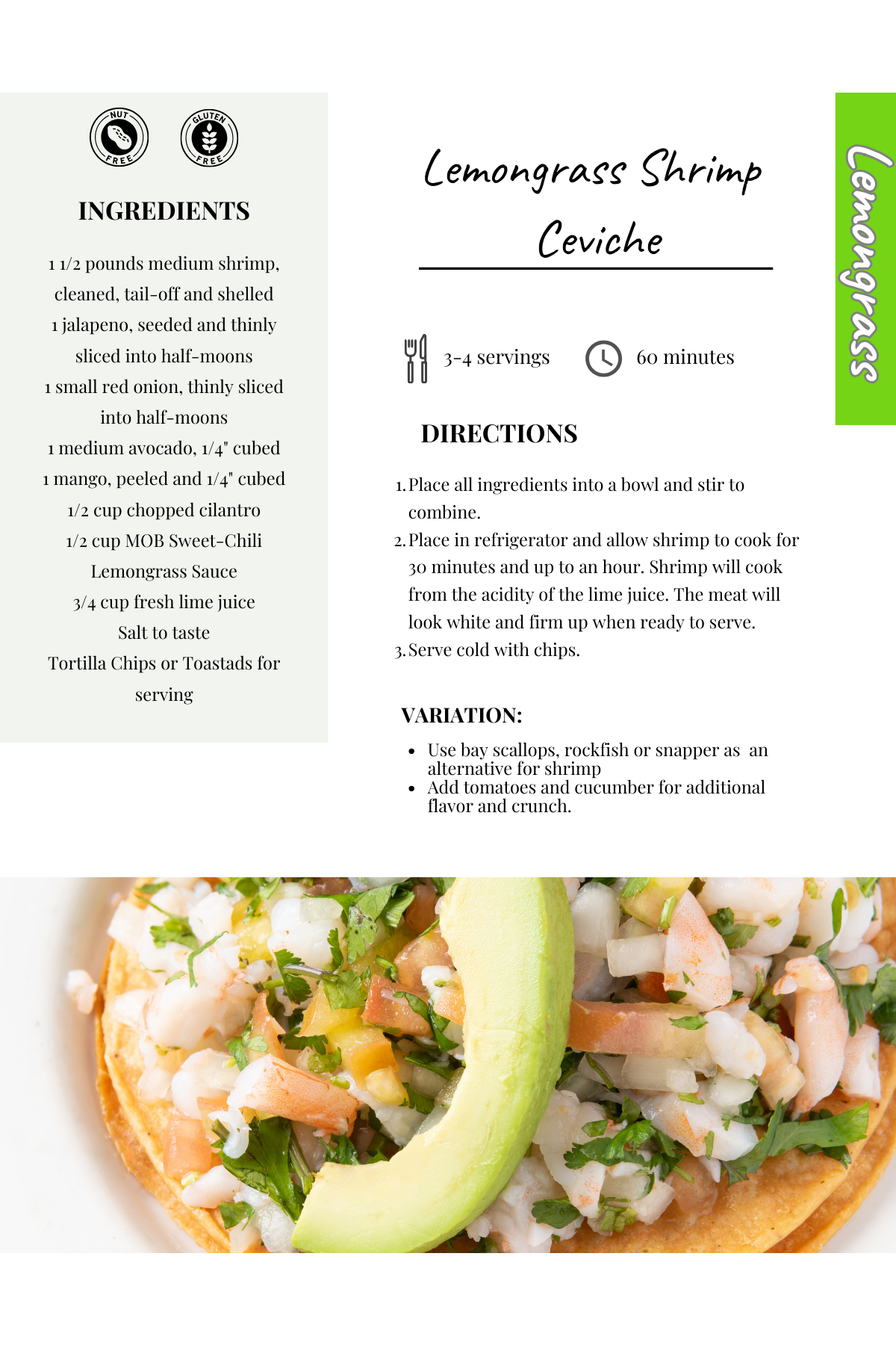 Lemongrass Shrimp Ceviche