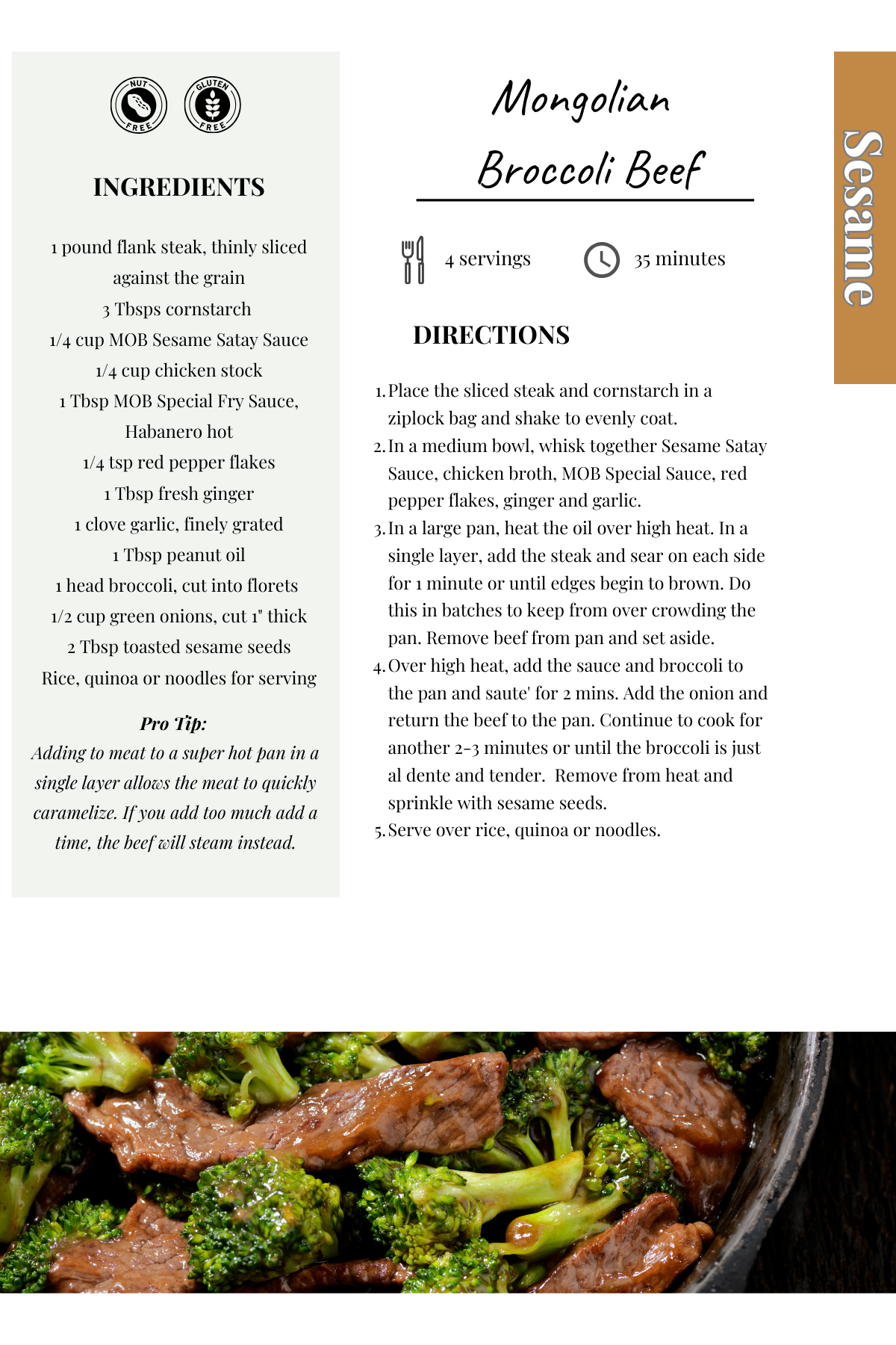 Mongolian Broccoli Beef