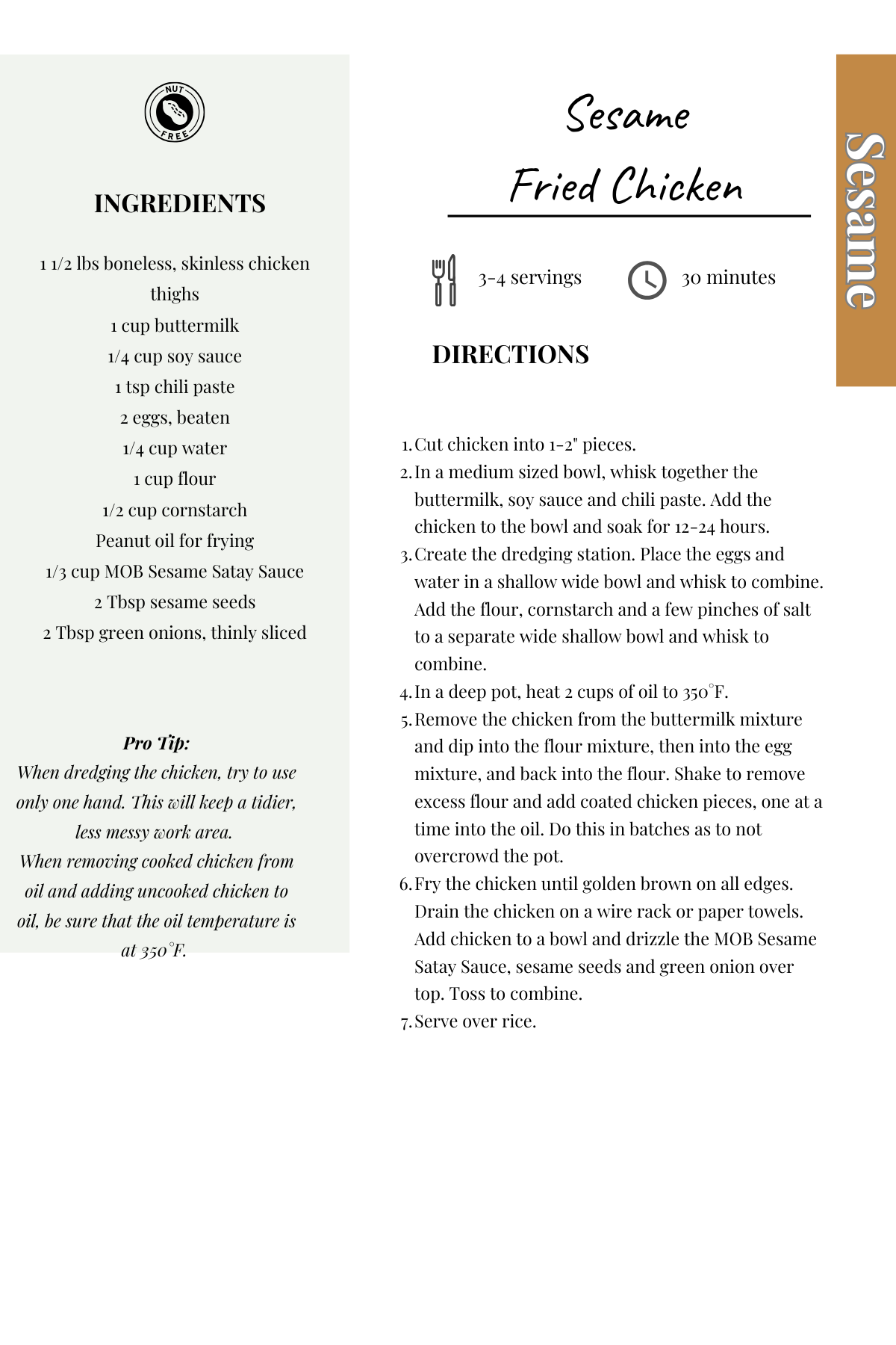 Sesame Fried Chicken