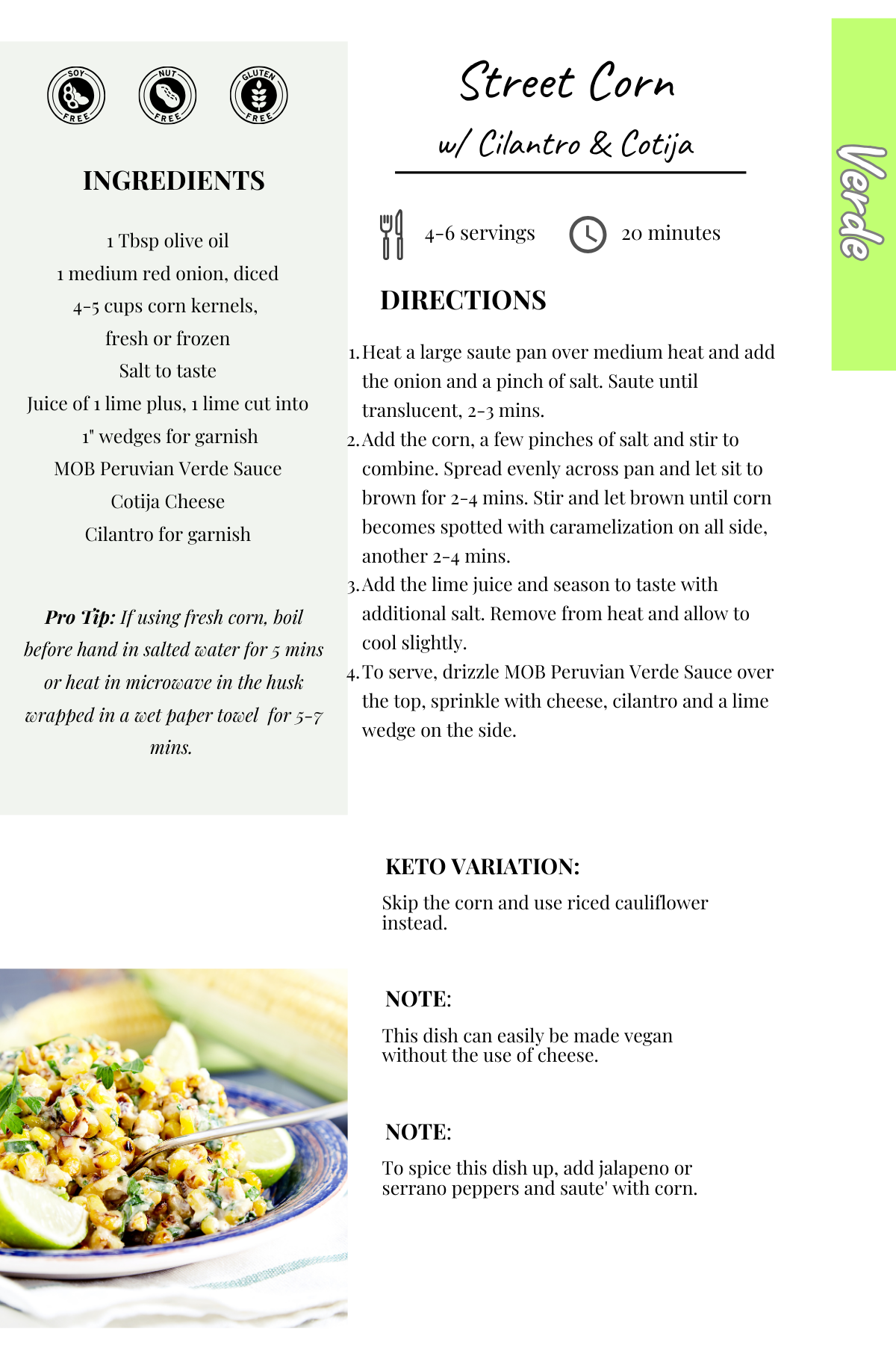 Street Corn w Cilantro & Cotija