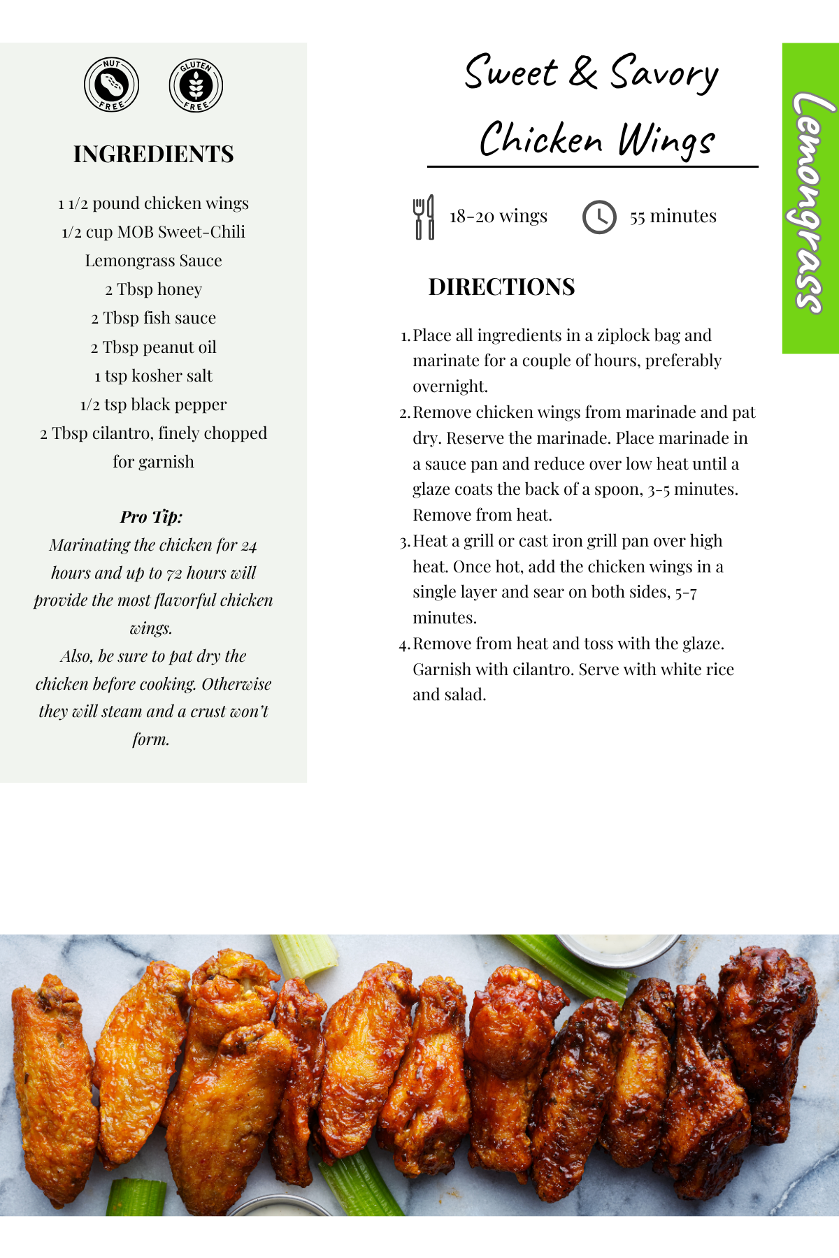 Sweet & Savory Chicken Wings