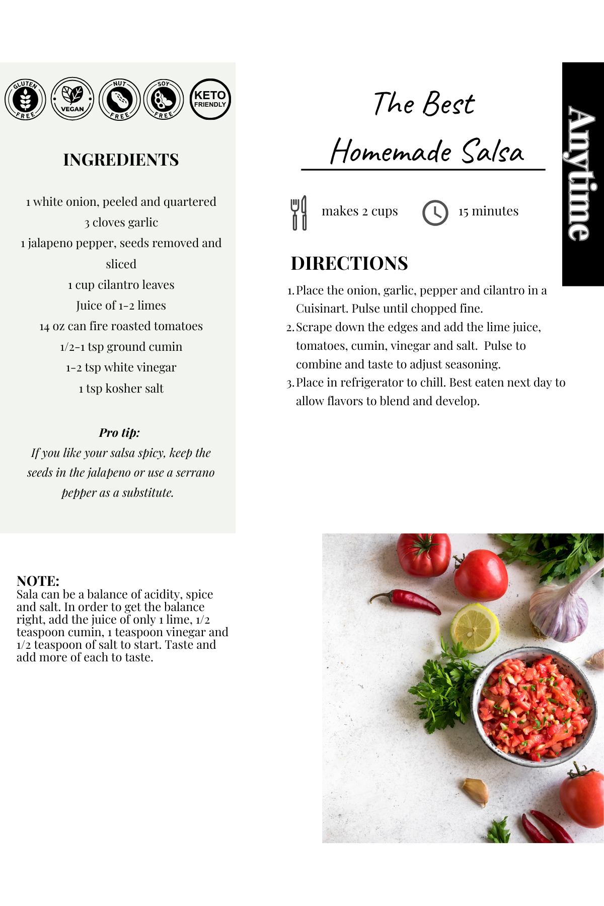 The Best Homemade Salsa