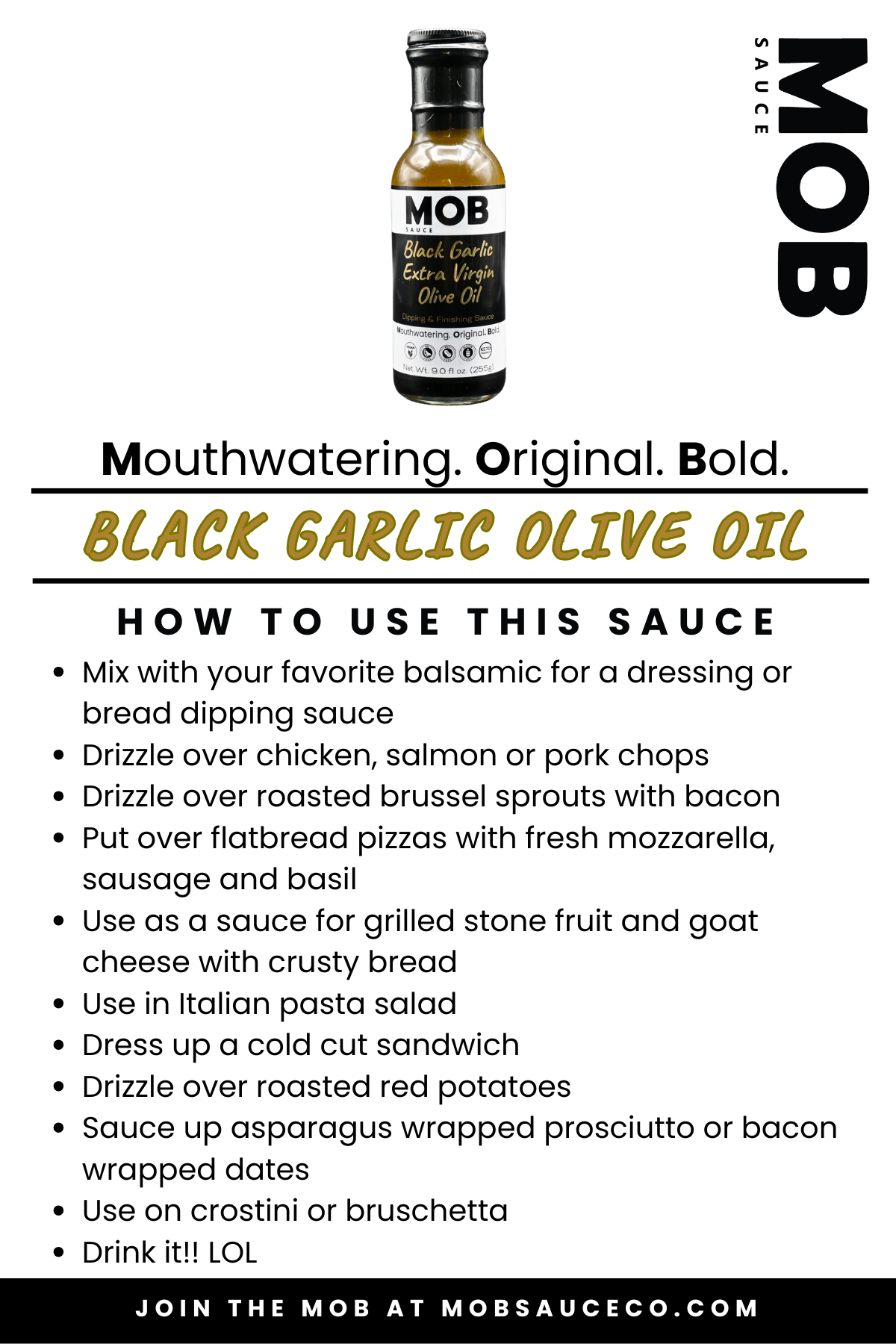 Black Garlic Extra Virgin Olive Oil