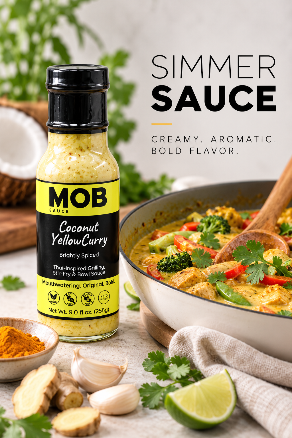 MOB Coconut Yellow Curry Sauce