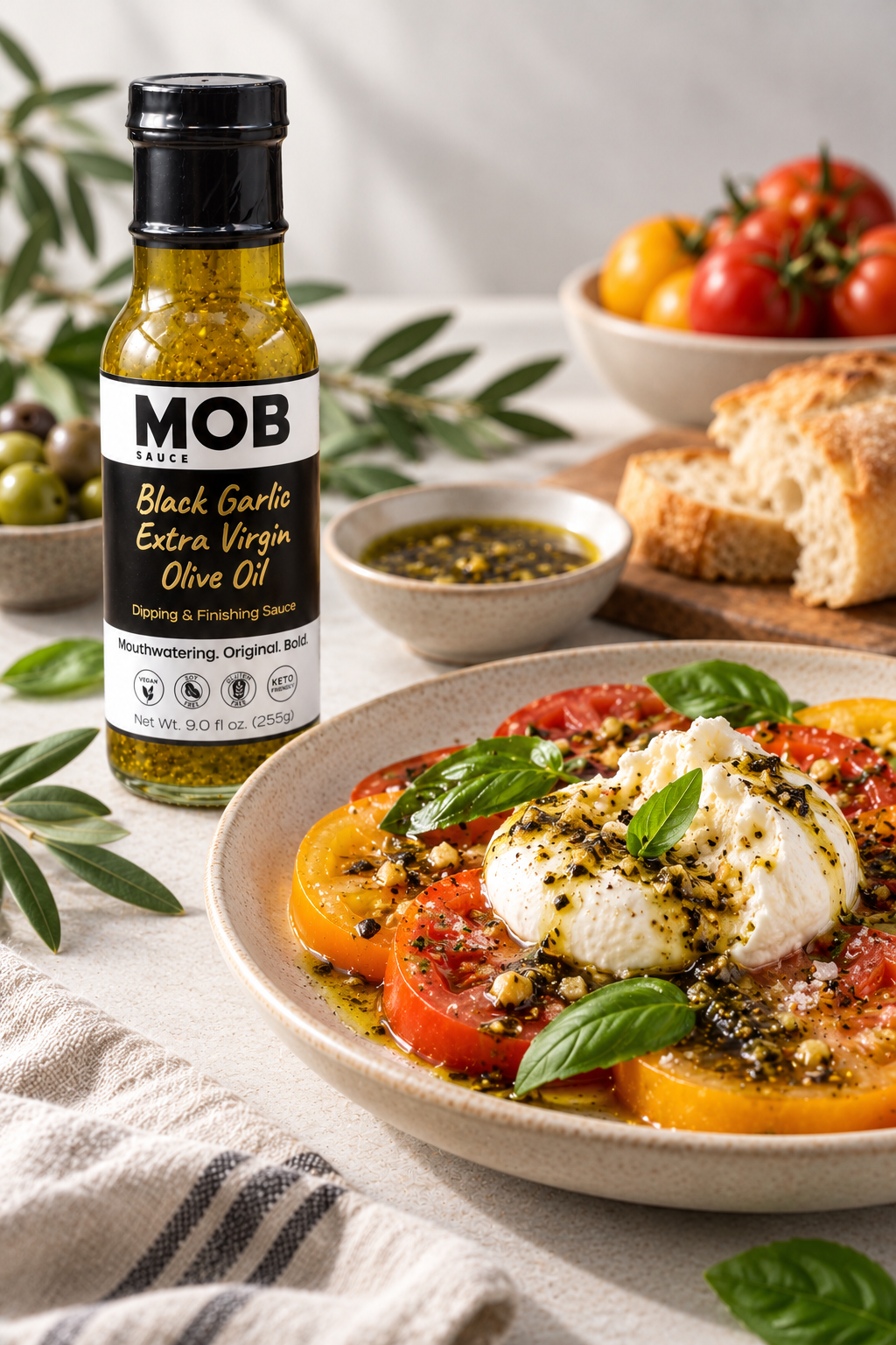 MOB Black Garlic Extra Virgin Olive Oil